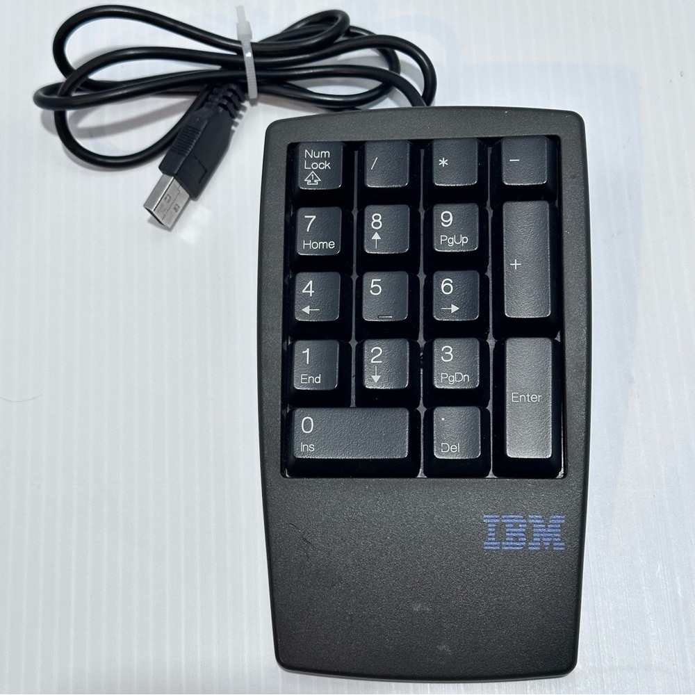 IBM Number Keypad KU-9880‎ Keyboard Black Tested USB